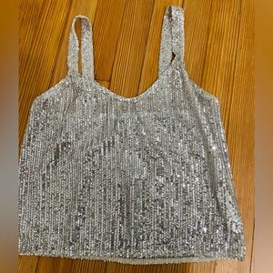 Zara sequined crop top - size medium - lightweight